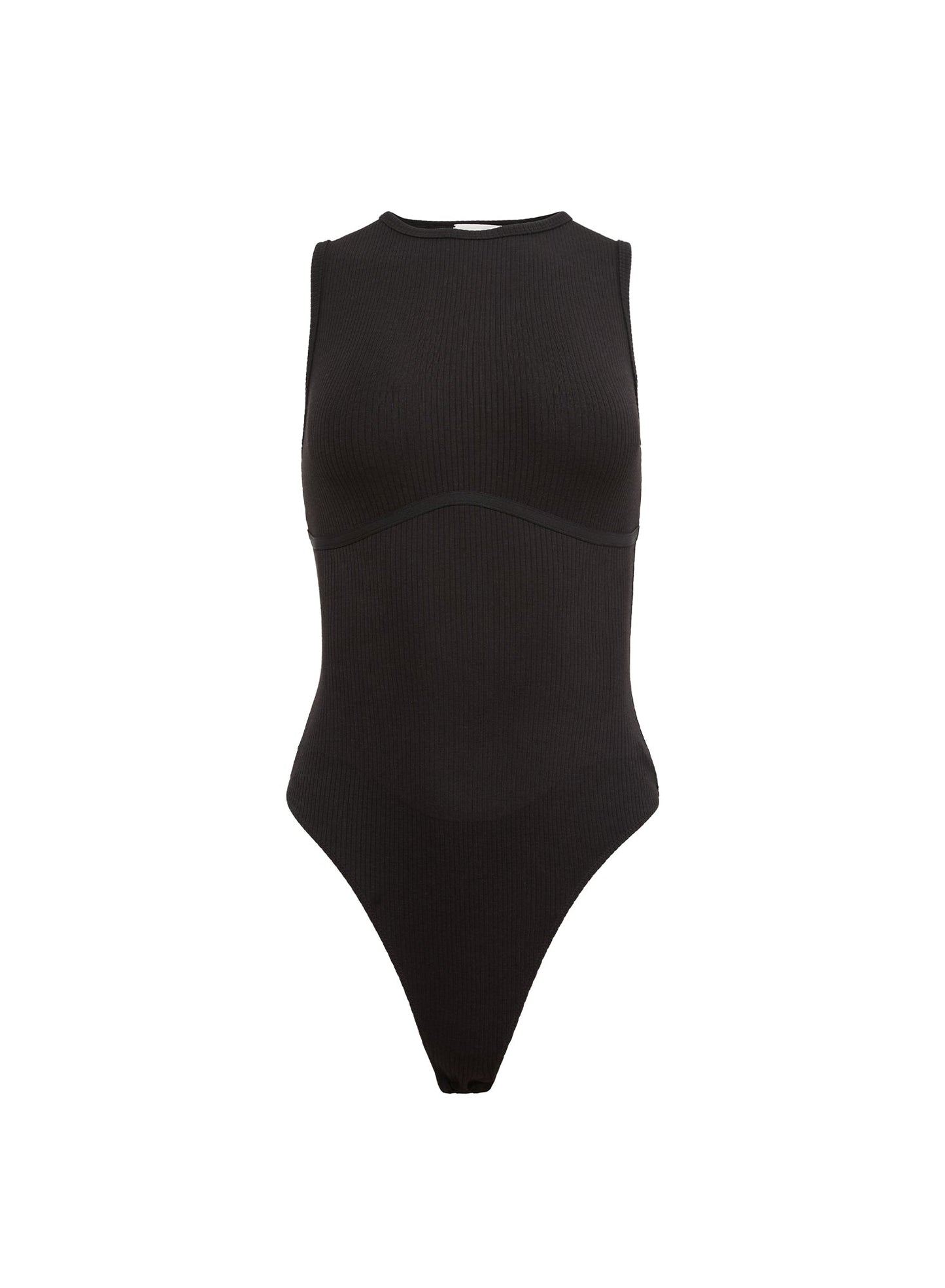 Black Hourglass Rib Bodysuit | Fleur du Mal