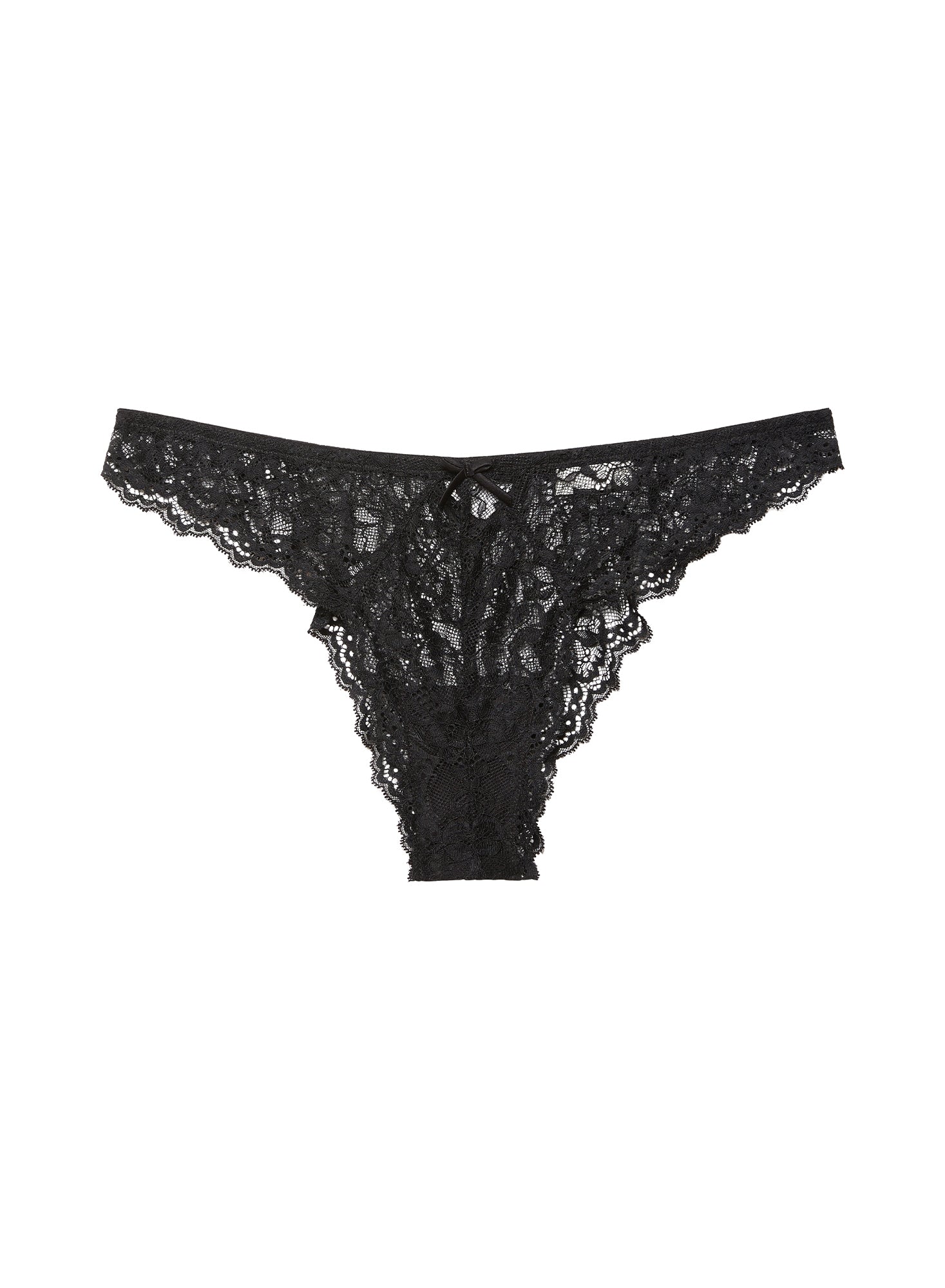 Black Bianca Lace Cheeky | Fleur du Mal
