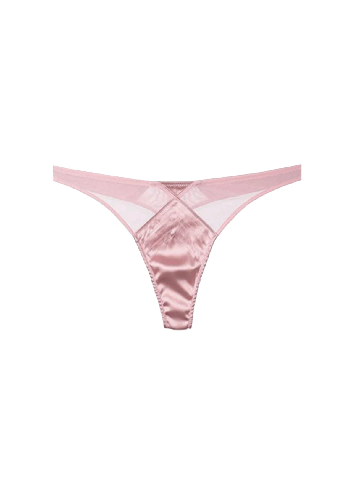 Rose Pink Top Stitch Thong | Fleur du Mal