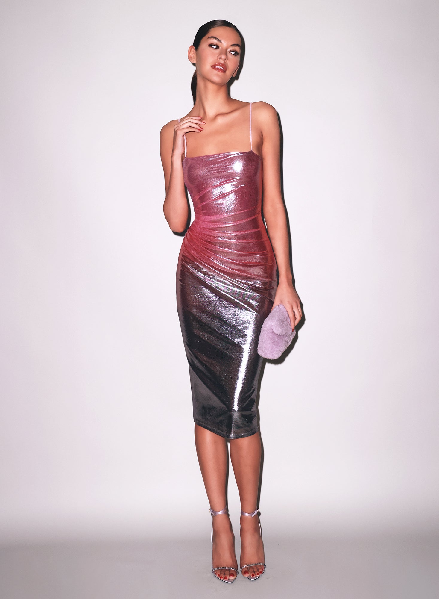 Pink Metallic Ombré Shine Dress | Fleur du Mal