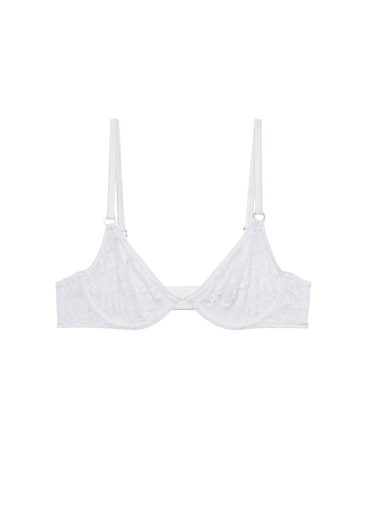 Ivory Le Stretch Lace Demi Bra | Fleur du Mal