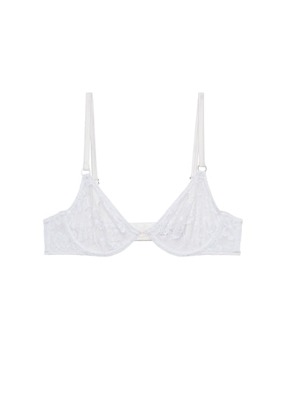 Ivory Le Stretch Lace Demi Bra | Fleur du Mal