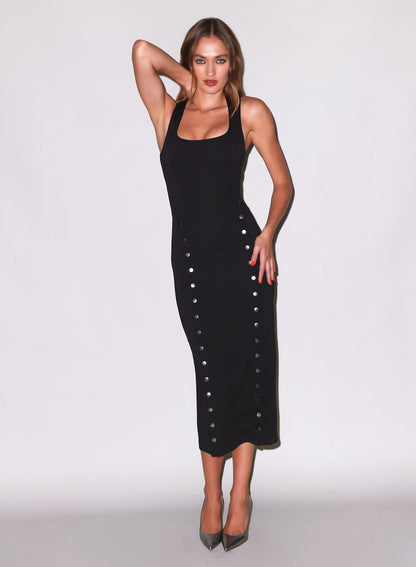Black Scooped Undo Me Dress | Fleur du Mal