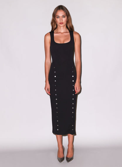 Black Scooped Undo Me Dress | Fleur du Mal
