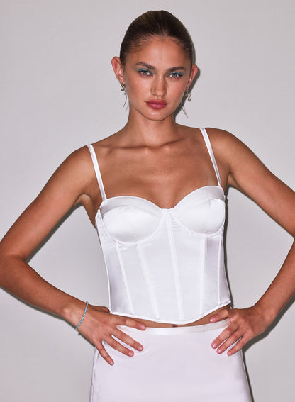Ivory Hamptons Bustier | Fleur du Mal