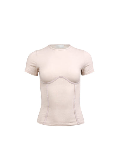 Tahini Organic Cotton T-Shirt | Fleur du Mal