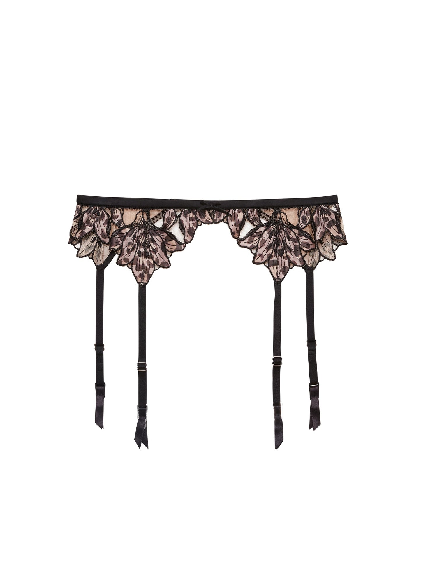 Leopard Lily Embroidery Garter Belt | Fleur du Mal