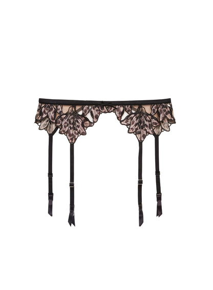 Leopard Lily Embroidery Garter Belt | Fleur du Mal