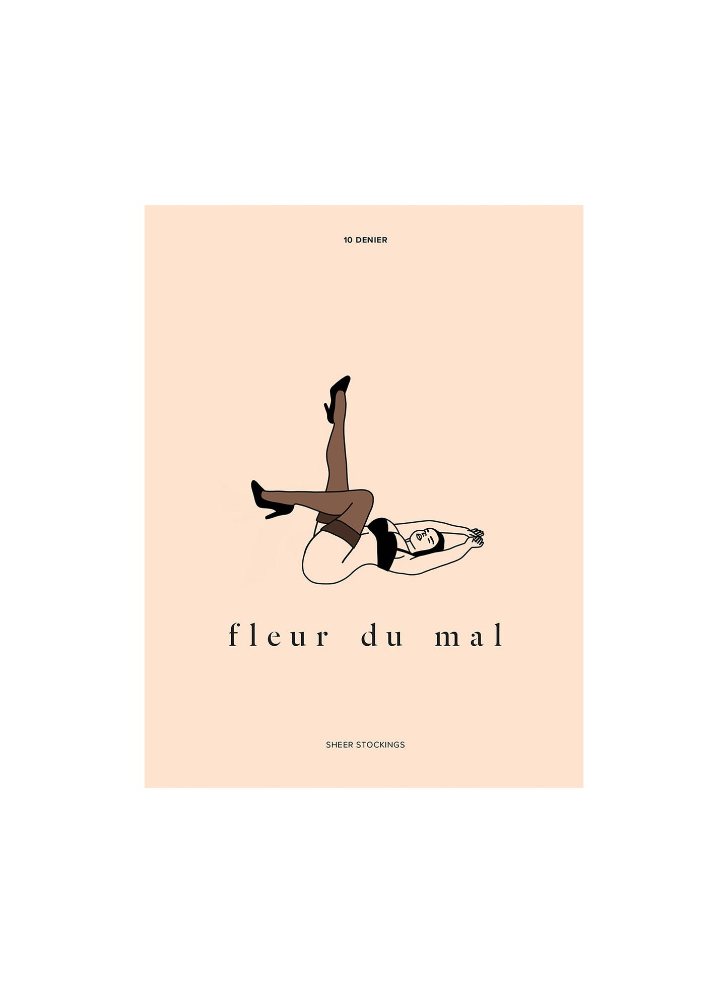 Cocoa Sheer Thigh High Stocking | Fleur du Mal