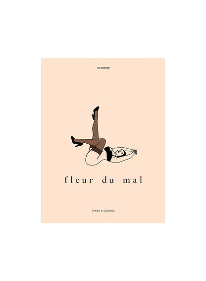Cocoa Sheer Thigh High Stocking | Fleur du Mal