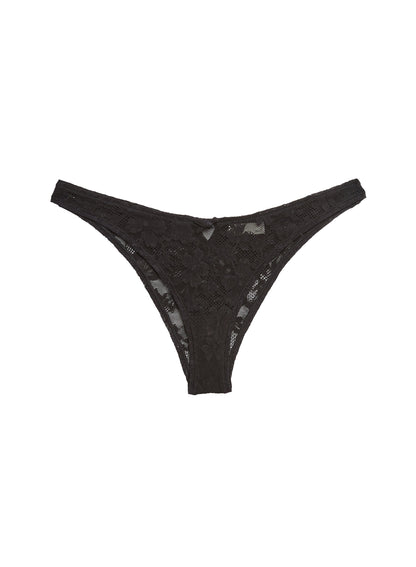 Black Le Stretch Lace Cheeky | Fleur du Mal