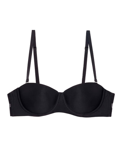 Black Charlotte Convertible Strapless Bra | Fleur du Mal