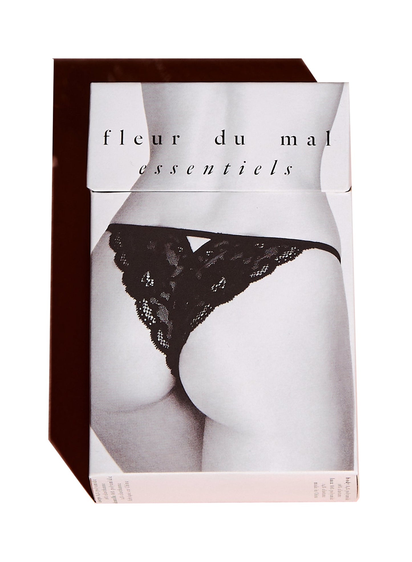 Black Charlotte Lace Seamless String Cheeky | Fleur du Mal