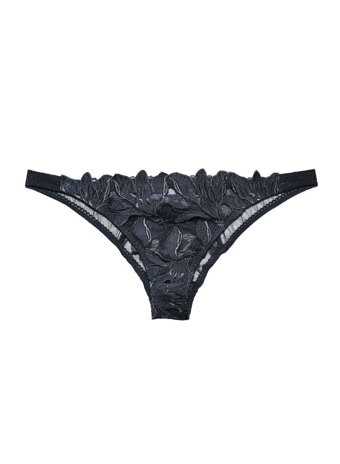 Black Lily Embroidery Cheeky | Fleur du Mal