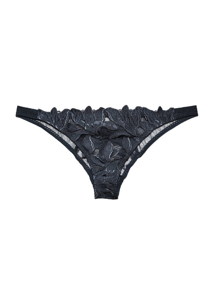 Black Lily Embroidery Cheeky | Fleur du Mal