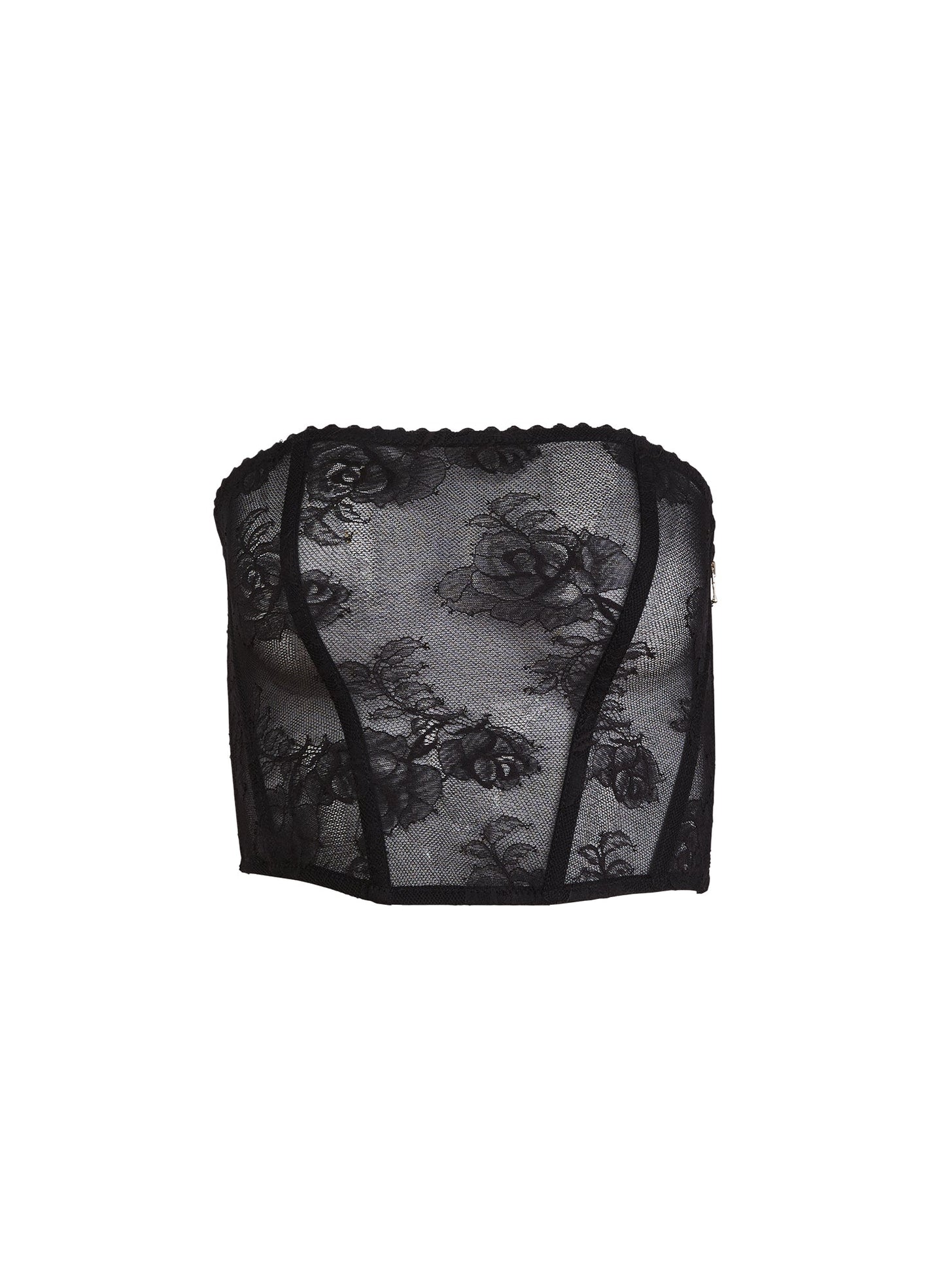 Black Bouquet Lace Corset Top | Fleur du Mal