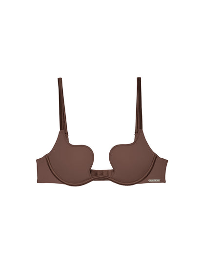 Cocoa Le Stretch Micro Seduce U-Plunge Bra | Fleur du Mal