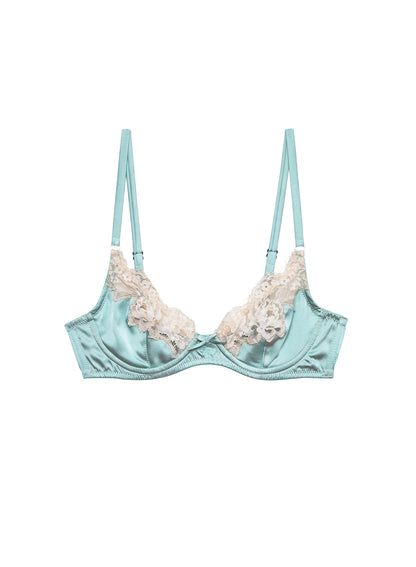 Frosted Mint Juliet Lace Demi Bra | Fleur du Mal