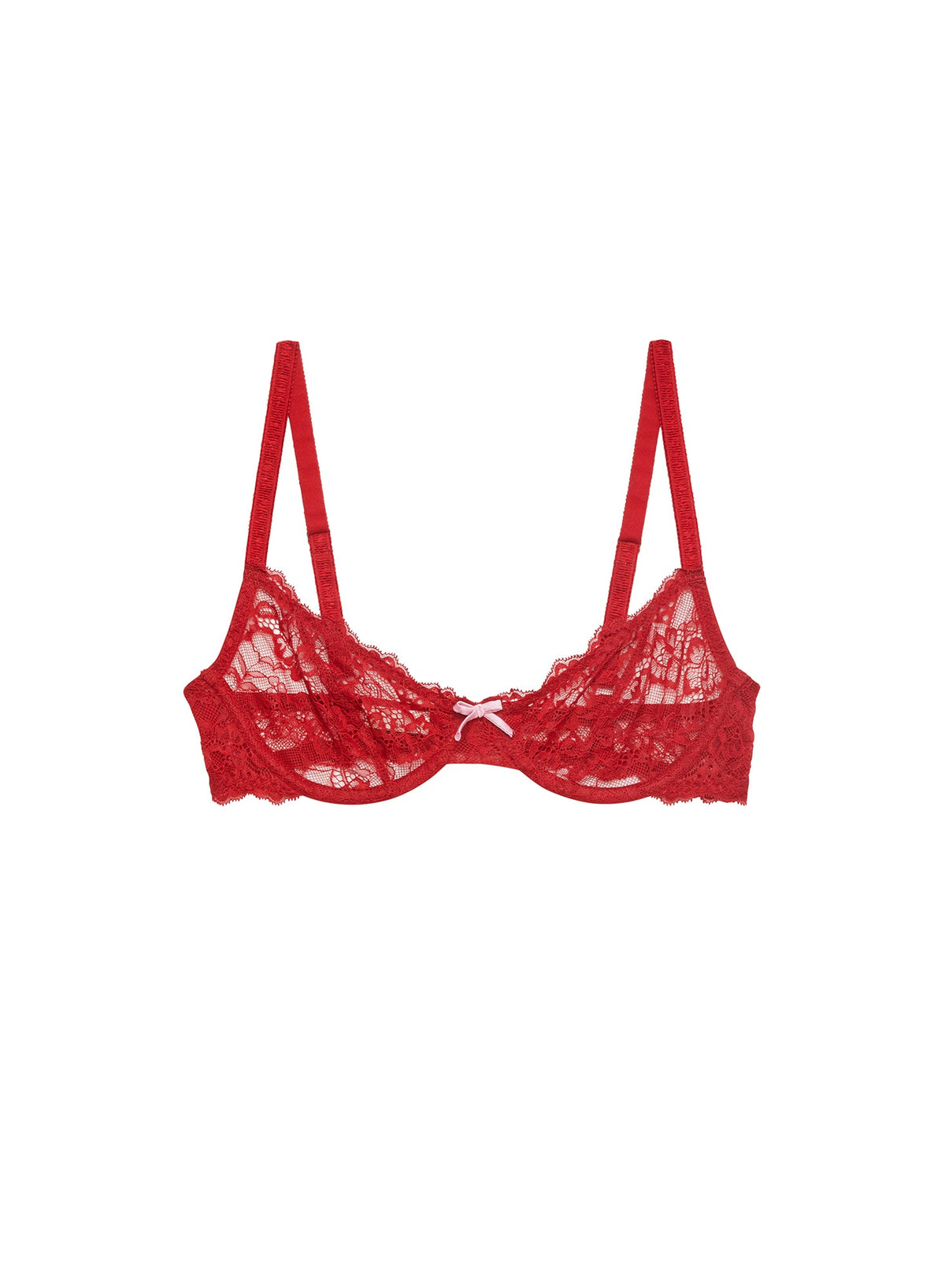 Red Bianca Lace Bra | Fleur du Mal