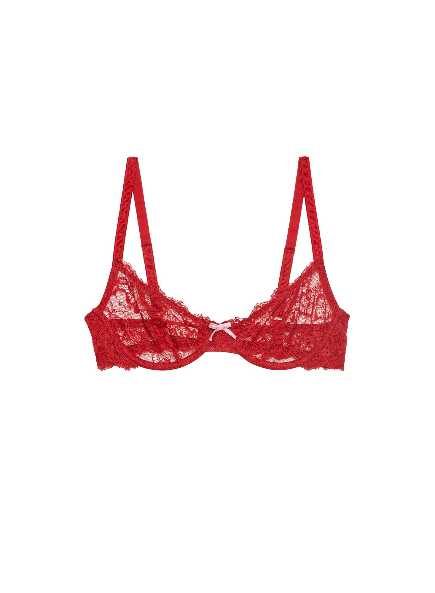Red Bianca Lace Bra | Fleur du Mal
