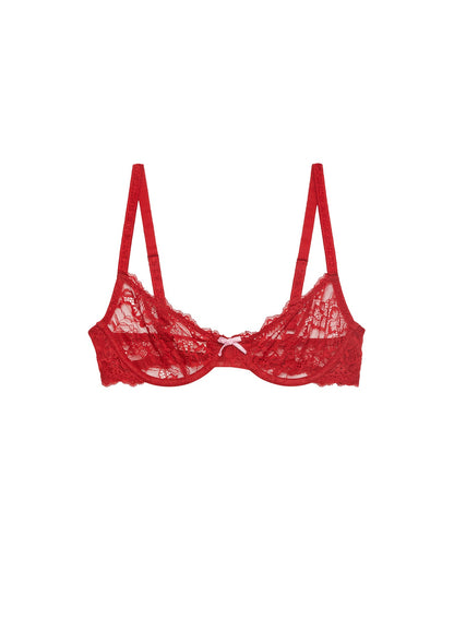 Red Bianca Lace Bra | Fleur du Mal