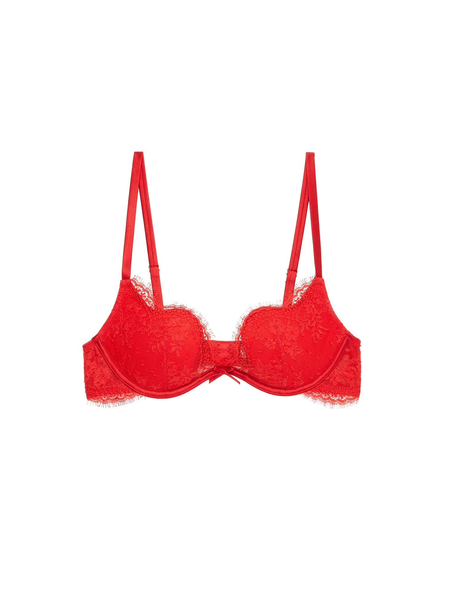 Red Frankie Lace Seduce U-Plunge Bra | Fleur du Mal