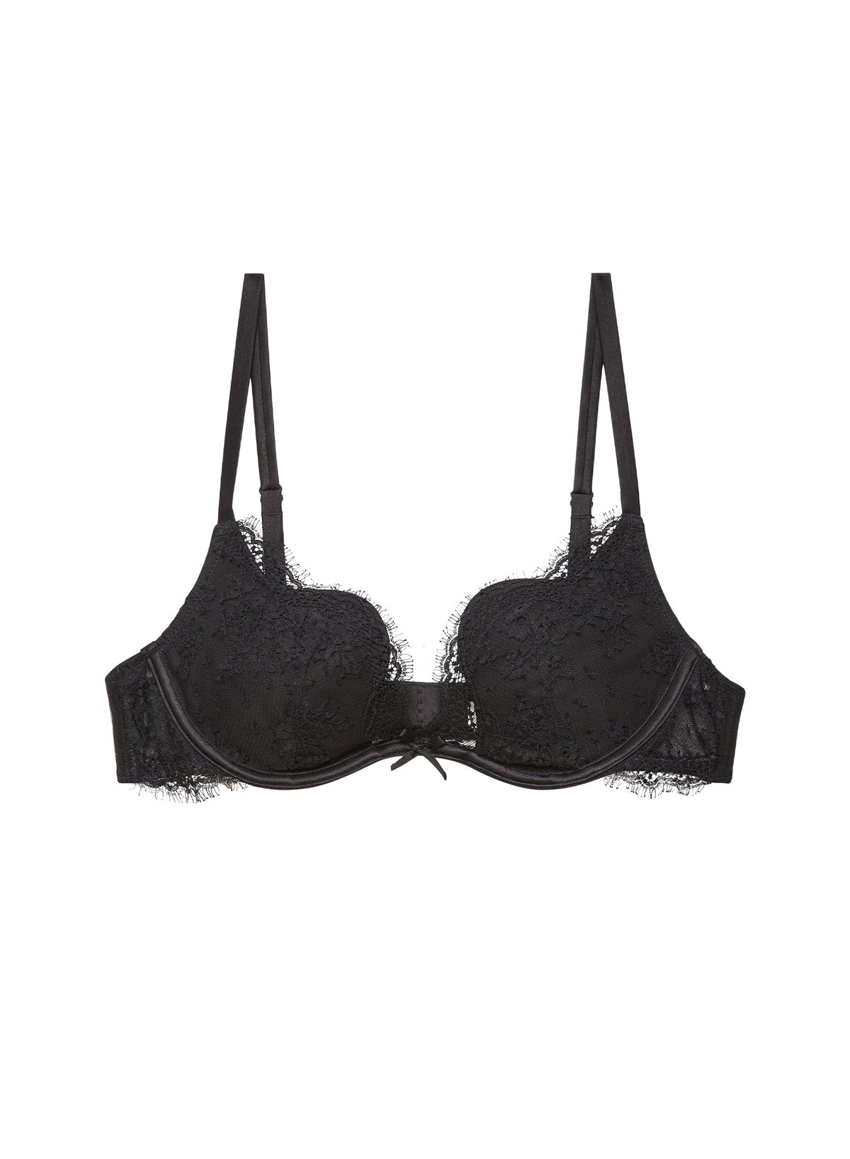 Black Frankie Lace Seduce U-Plunge Bra | Fleur du Mal