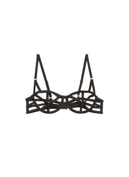 Black Caged Bra | Fleur du Mal