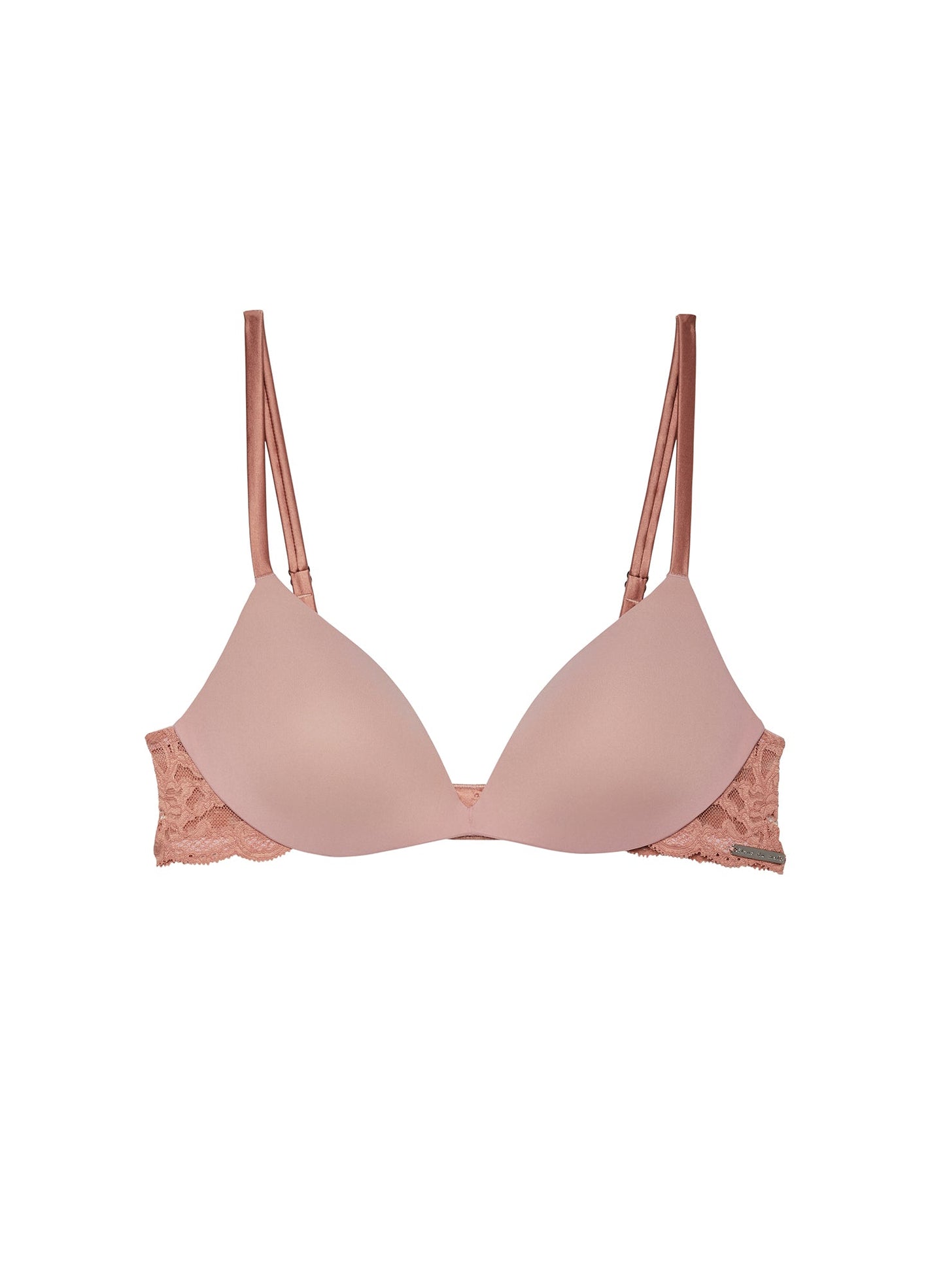 Tan Charlotte Lace Wireless Push Up Bra | Fleur du Mal