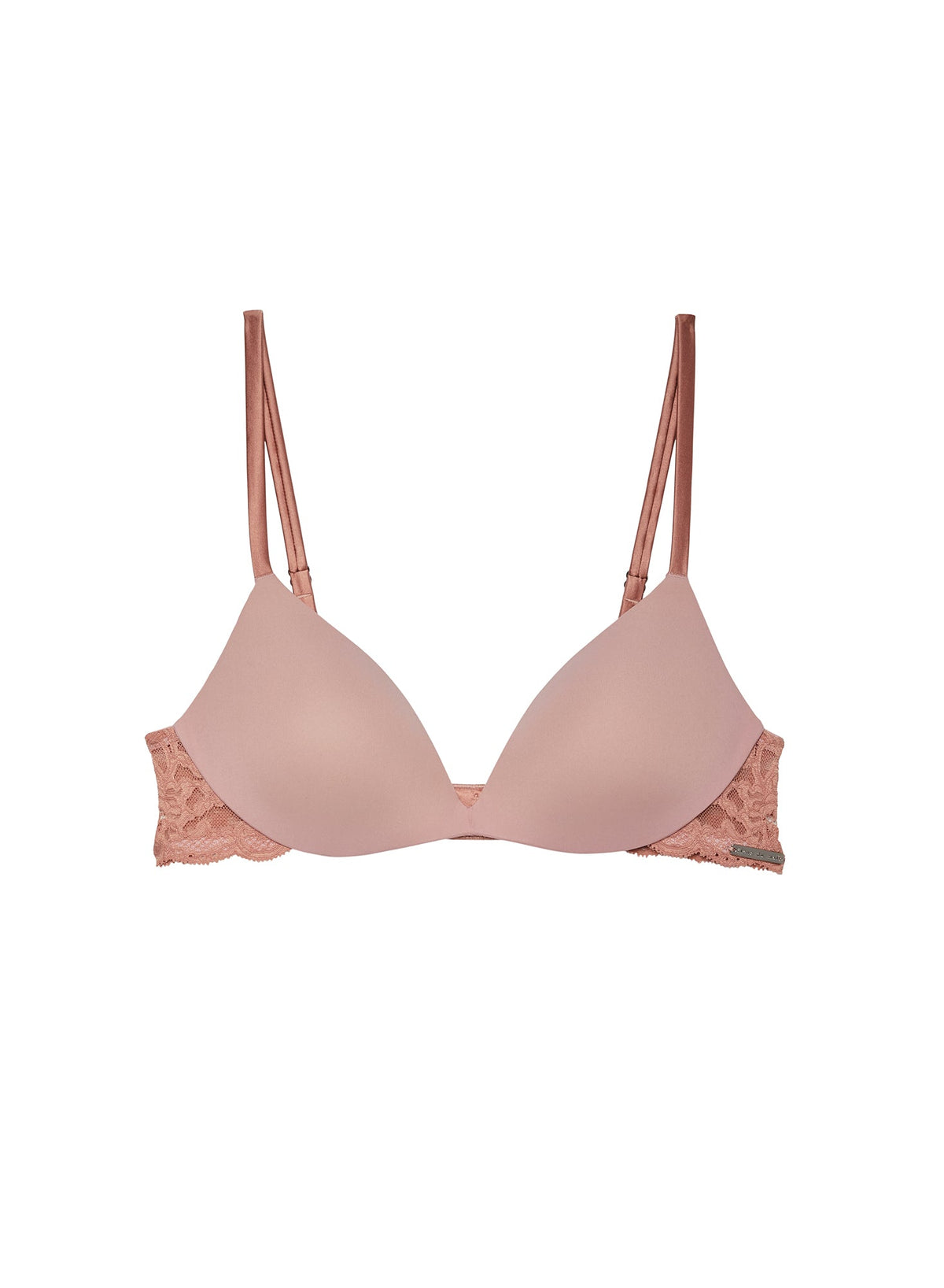 Tan Charlotte Lace Wireless Push Up Bra | Fleur du Mal