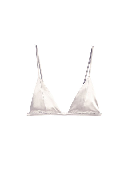 Ivory Luxe Triangle Bra | Fleur du Mal