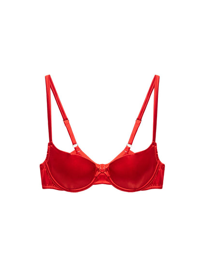 Rouge Seamless Luxe Balconette Bra | Fleur du Mal
