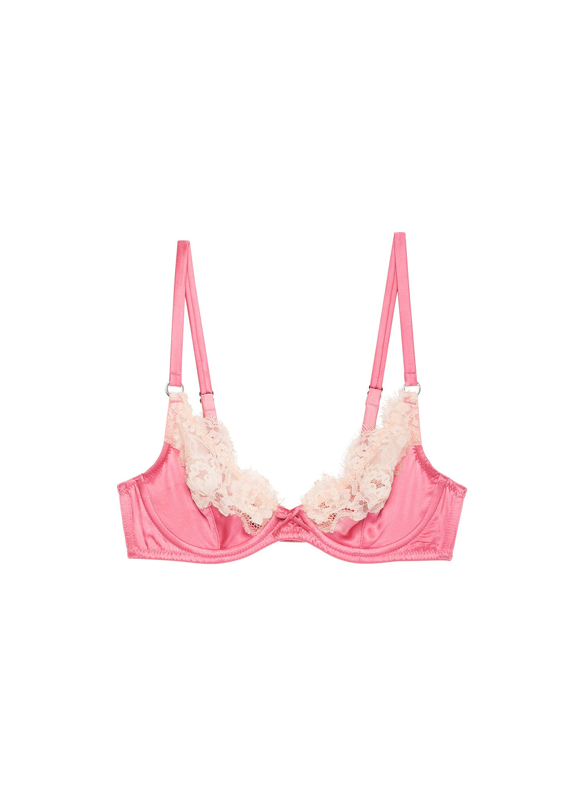 Pink Juliet Lace Demi Bra | Fleur du Mal