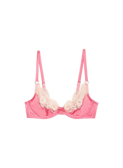 Pink Juliet Lace Demi Bra | Fleur du Mal