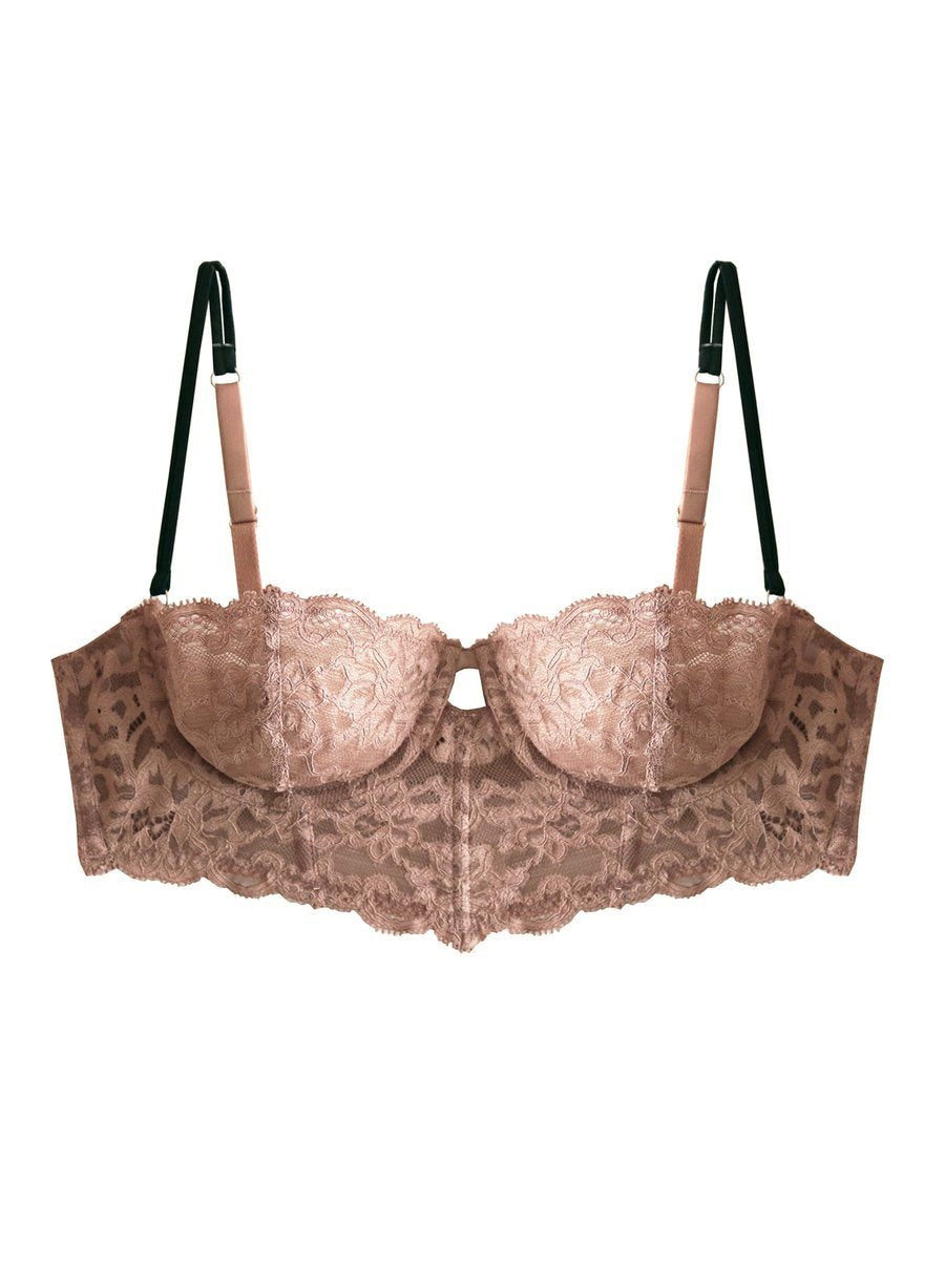 Tan Charlotte Longline Bra | Fleur du Mal