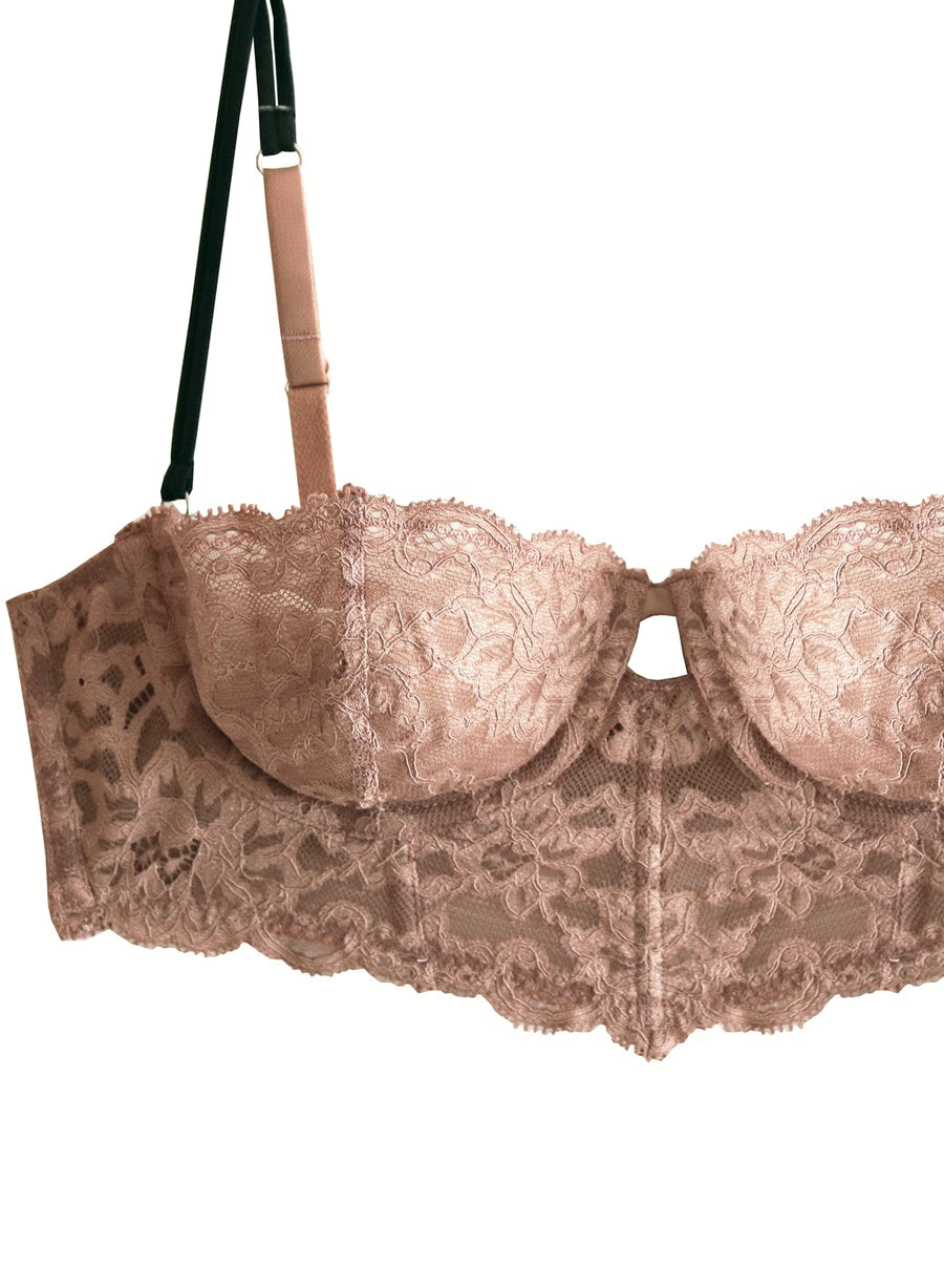 Tan Charlotte Longline Bra | Fleur du Mal