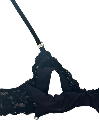 Black Charlotte Nursing Bra | Fleur du Mal