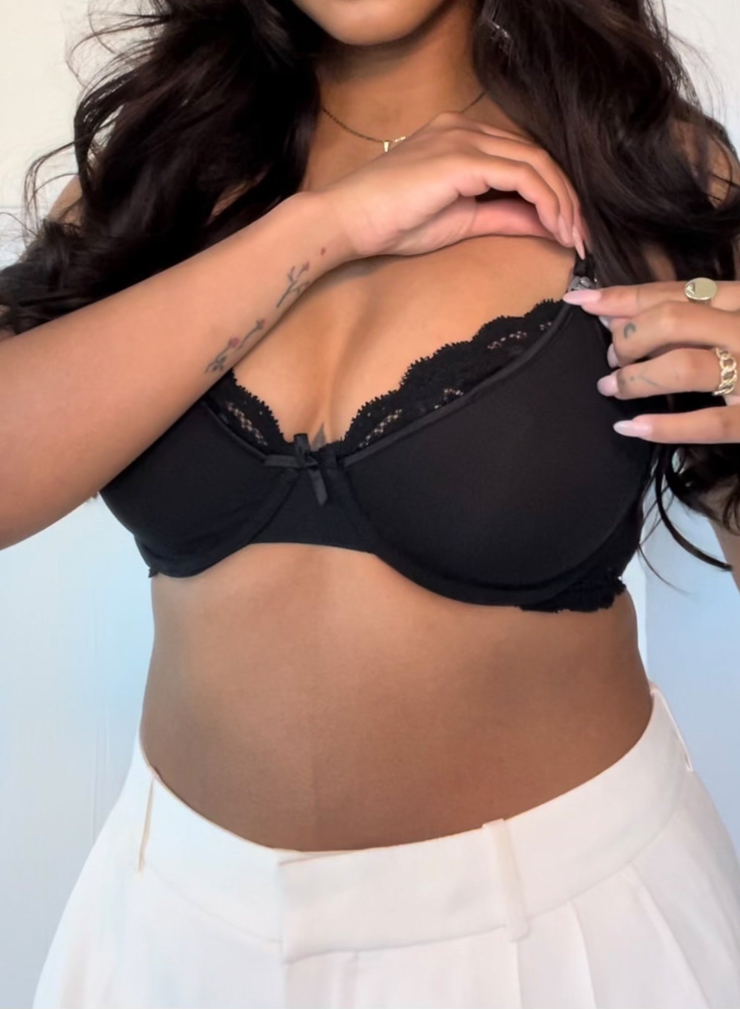 Black Charlotte Nursing Bra | Fleur du Mal