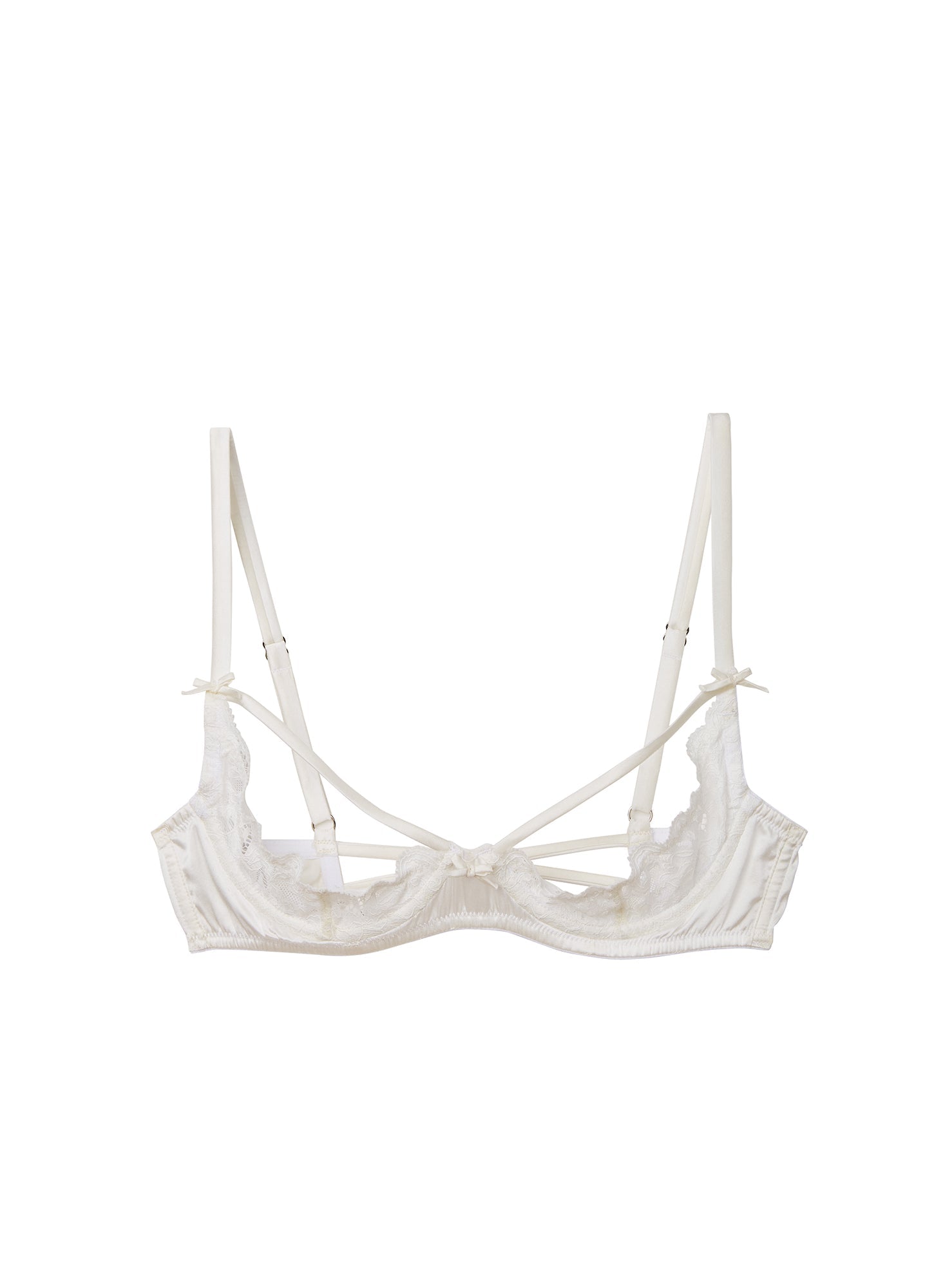 Ivory Charlotte Peekaboo Bra | Fleur du Mal