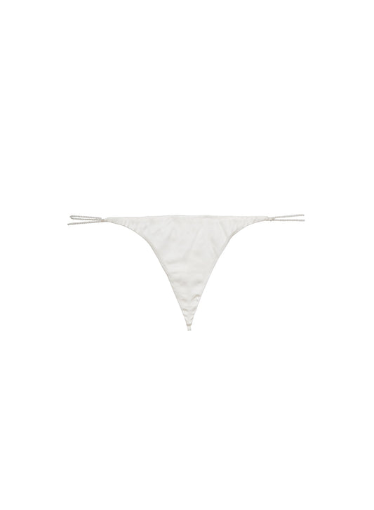 Ivory Pearl Luxe V-String | Fleur du Mal