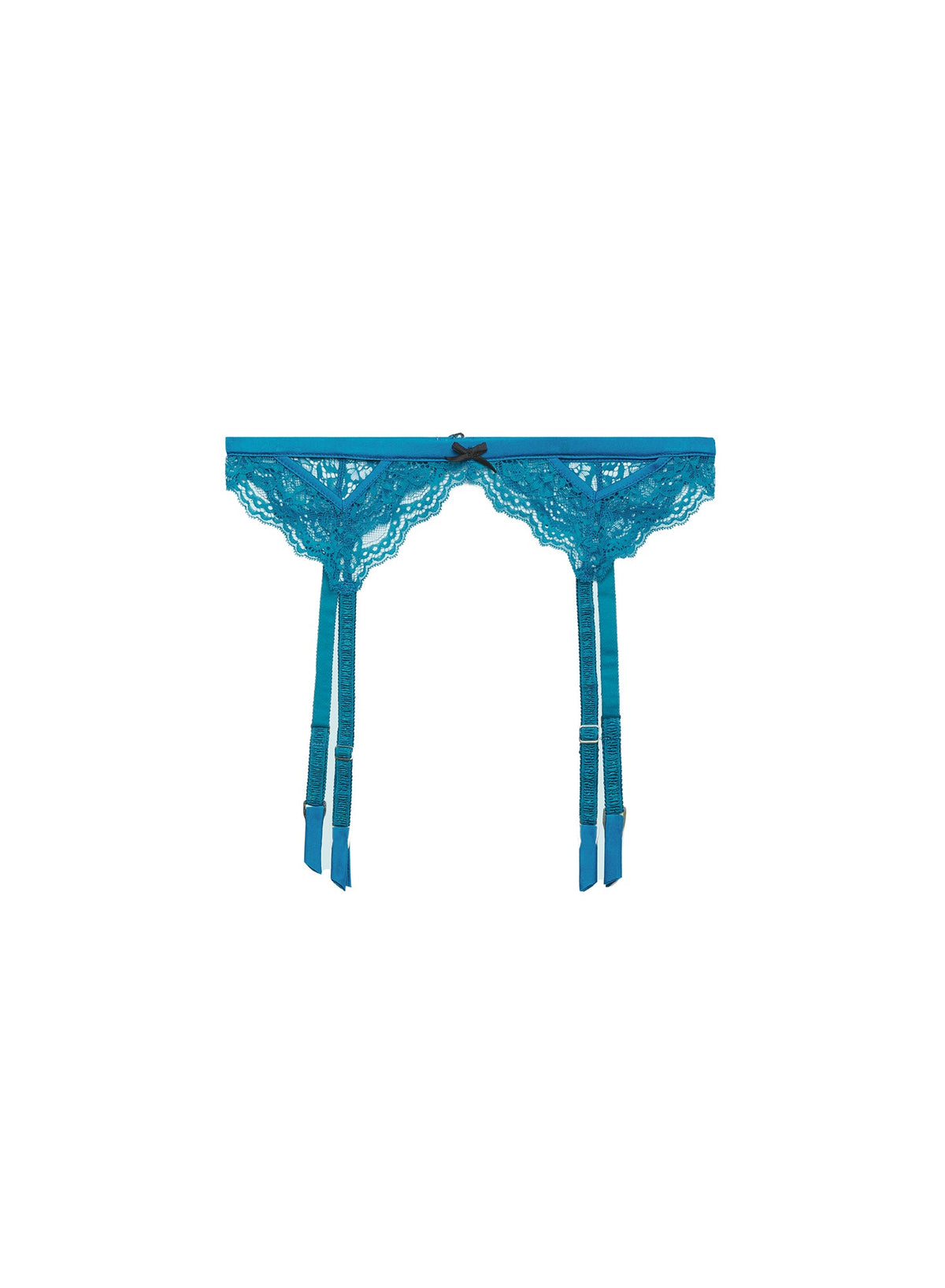 Aquamarine Bianca Lace Garter Belt | Fleur du Mal
