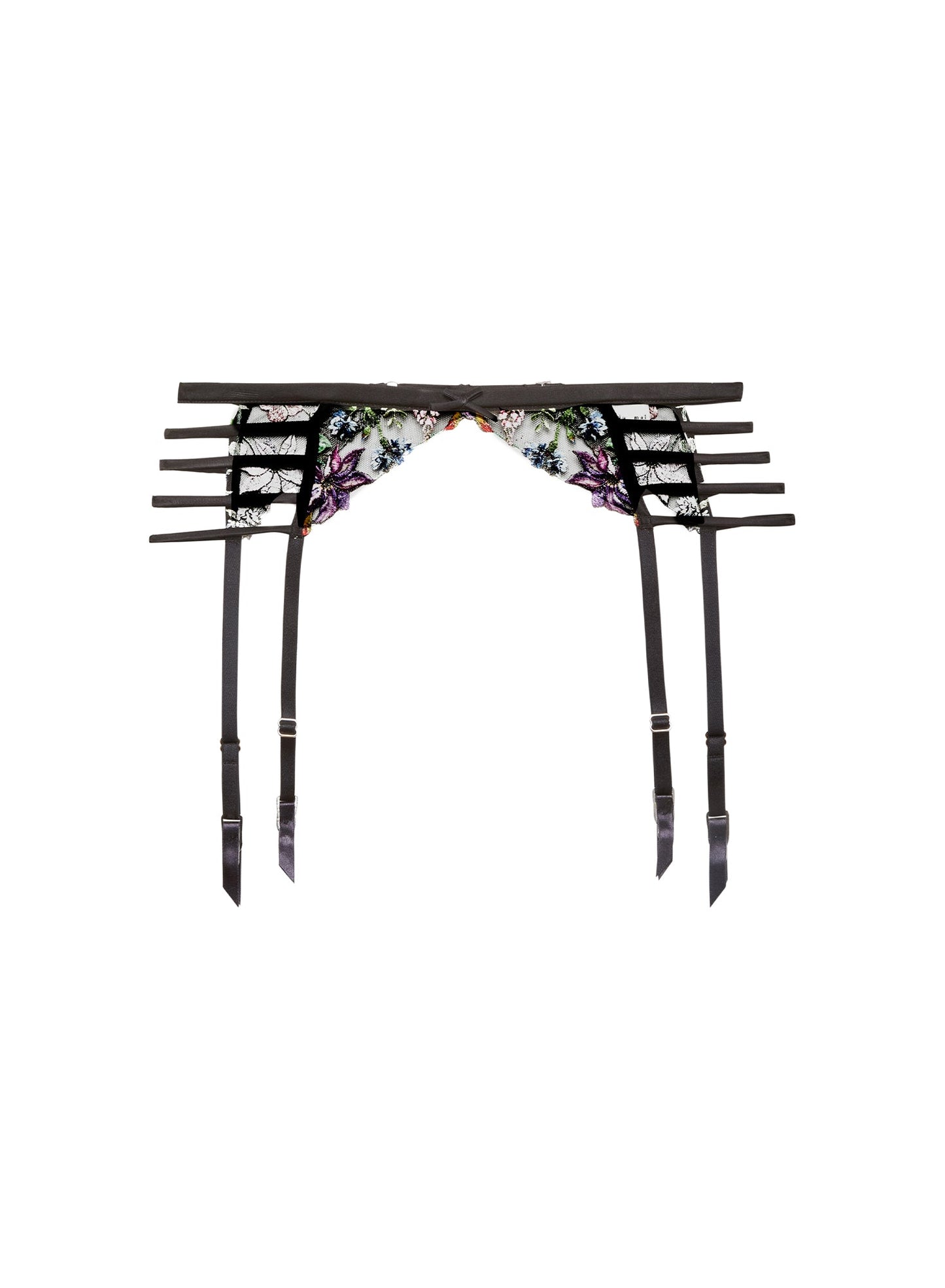 Black Wildfleur Garter Belt | Fleur du Mal