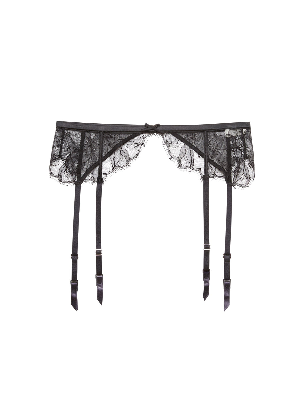 Black Sophia Lace Garter Belt | Fleur du Mal