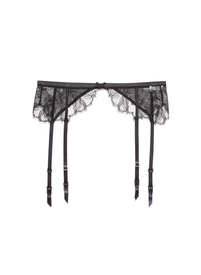 Black Sophia Lace Garter Belt | Fleur du Mal