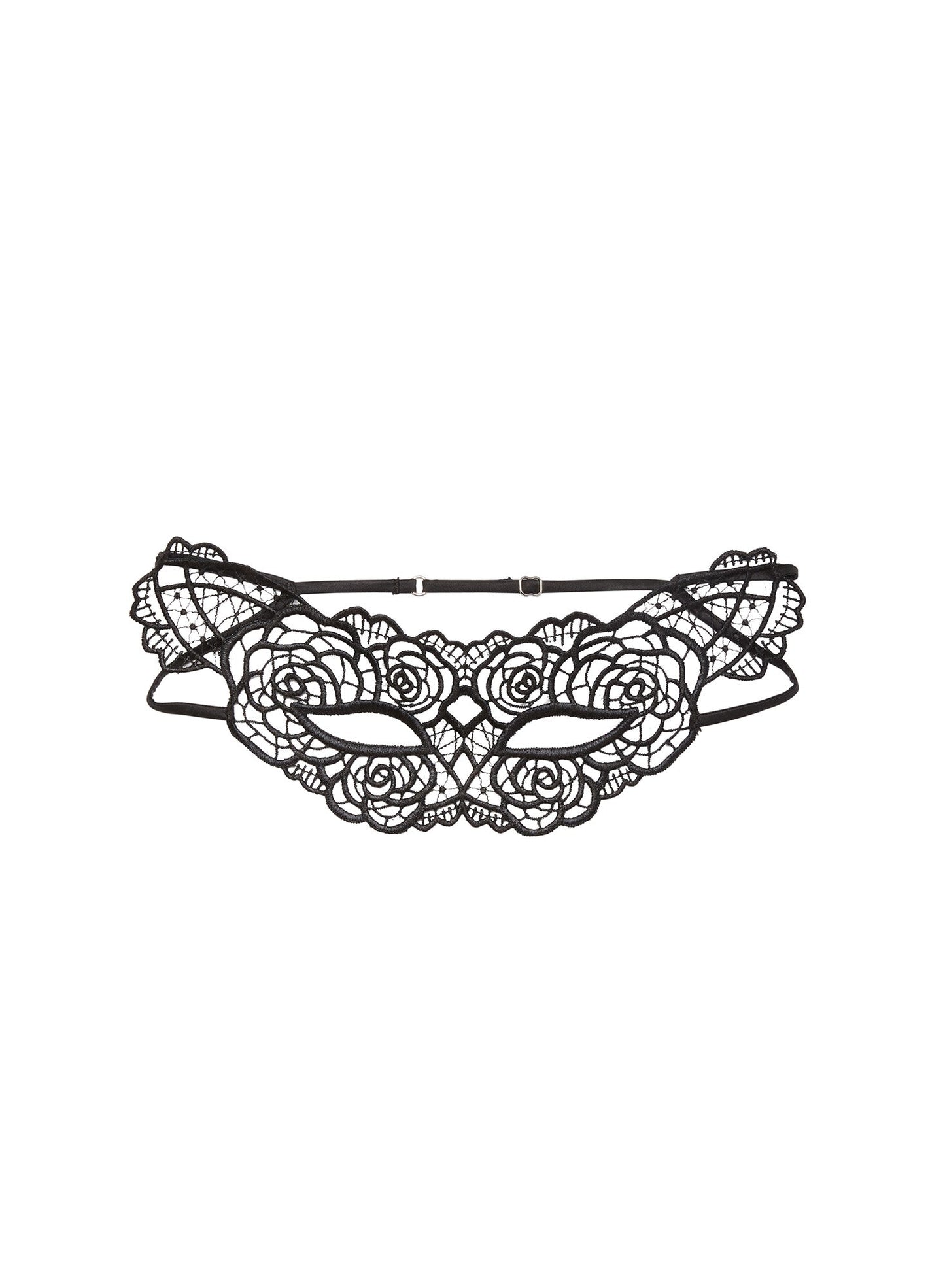 Black Lace Rose Guipure Eye Mask | Fleur du Mal