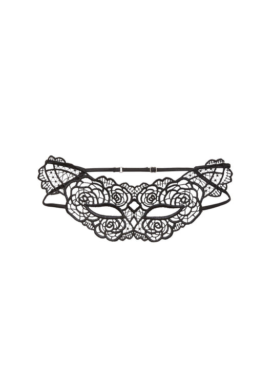 Black Lace Rose Guipure Eye Mask | Fleur du Mal