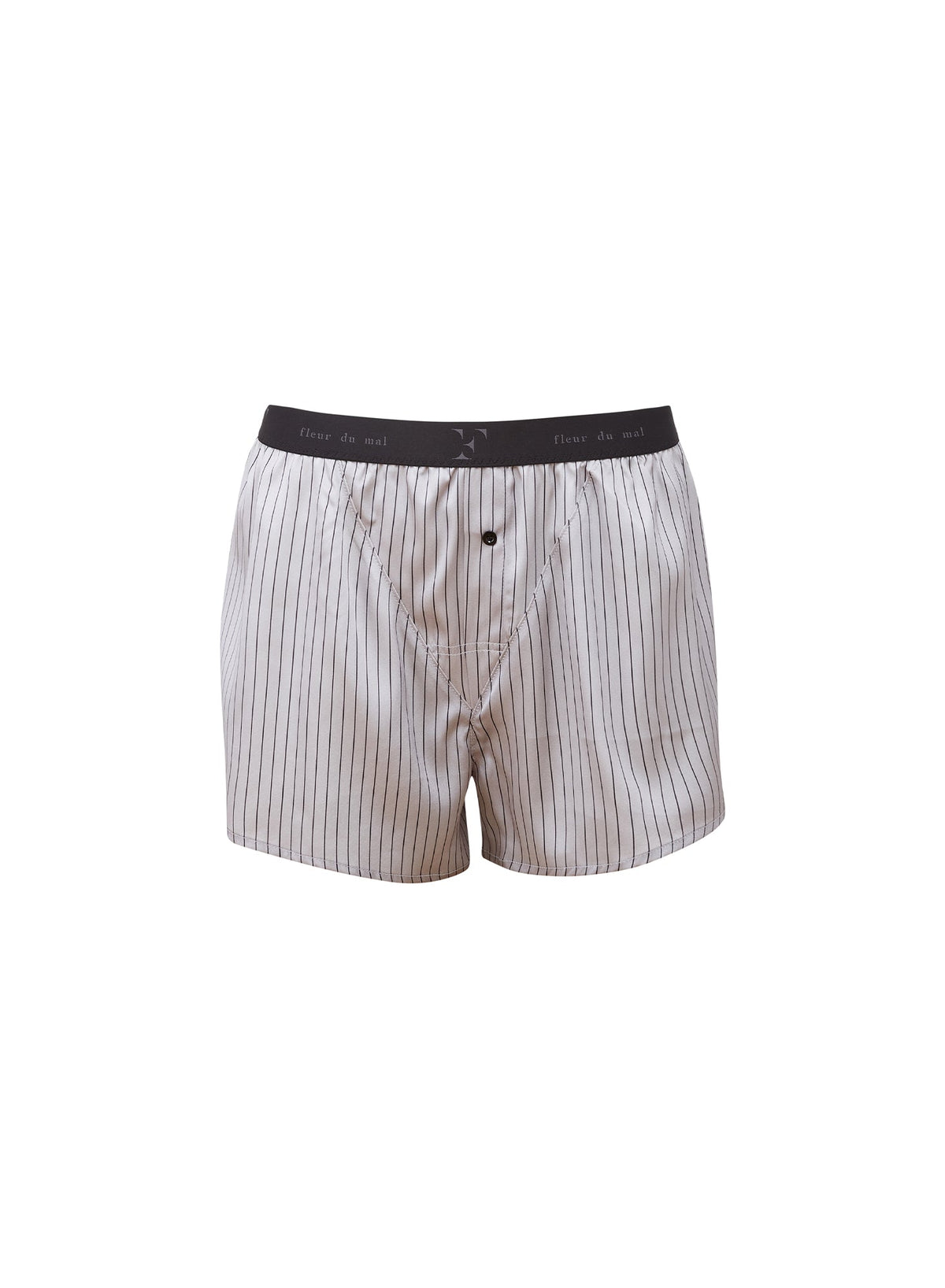 Ash Pinstripe Unisex Boxer Short | Fleur du Mal