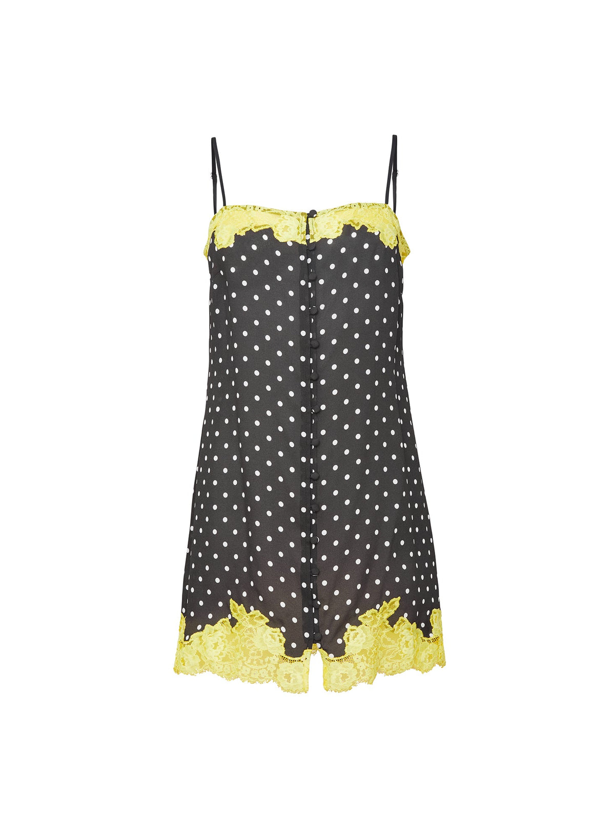 Small Dot Black Juliet Button Slip | Fleur du Mal