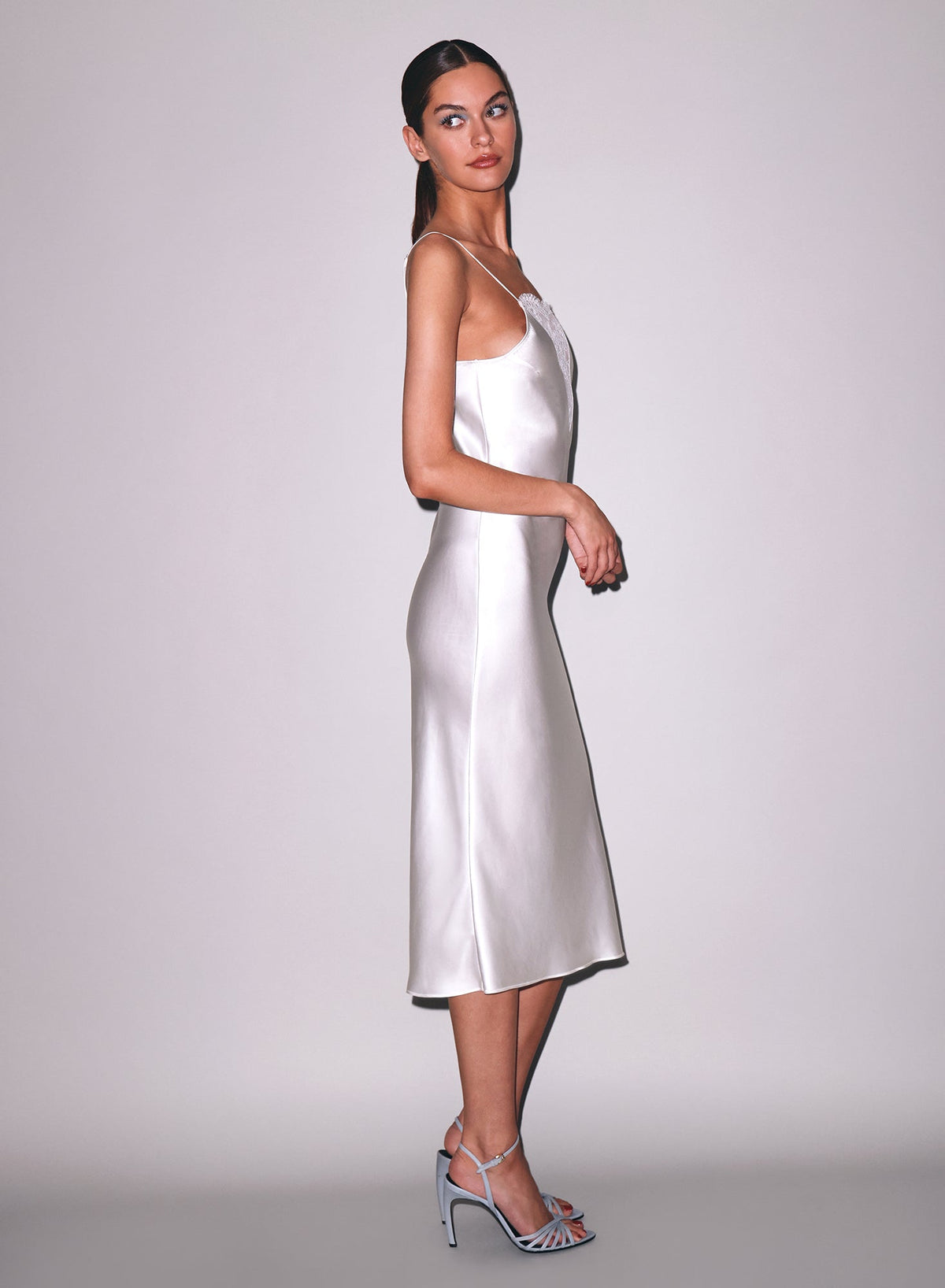 Ivory Frankie Lace Slip Dress | Fleur du Mal