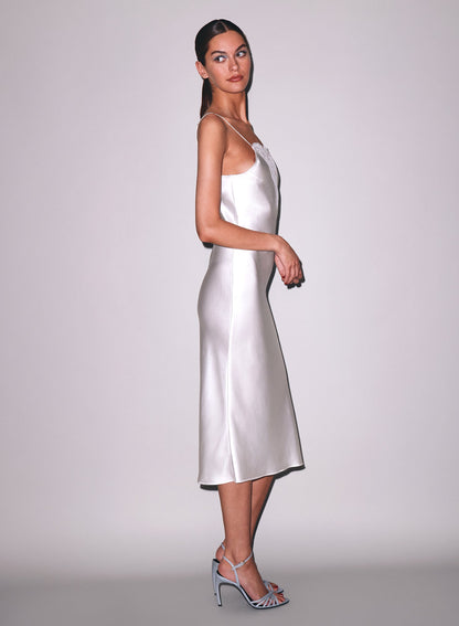 Ivory Frankie Lace Slip Dress | Fleur du Mal